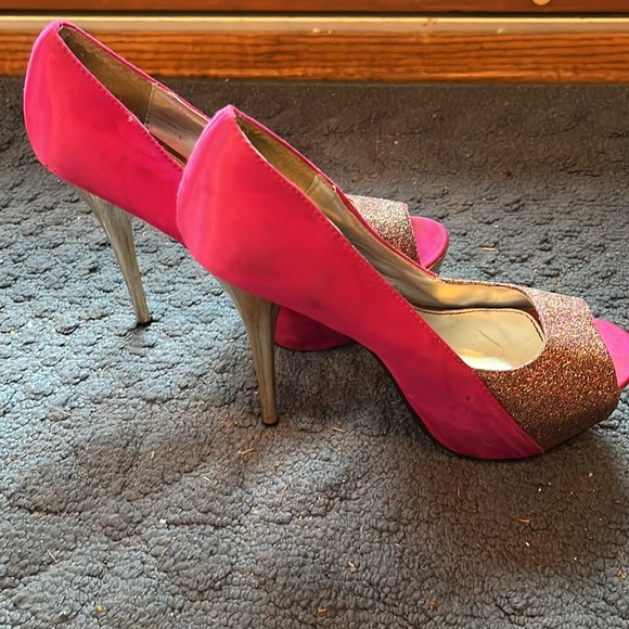 Qupid hot pink heels 7 - Picture 2 of 7